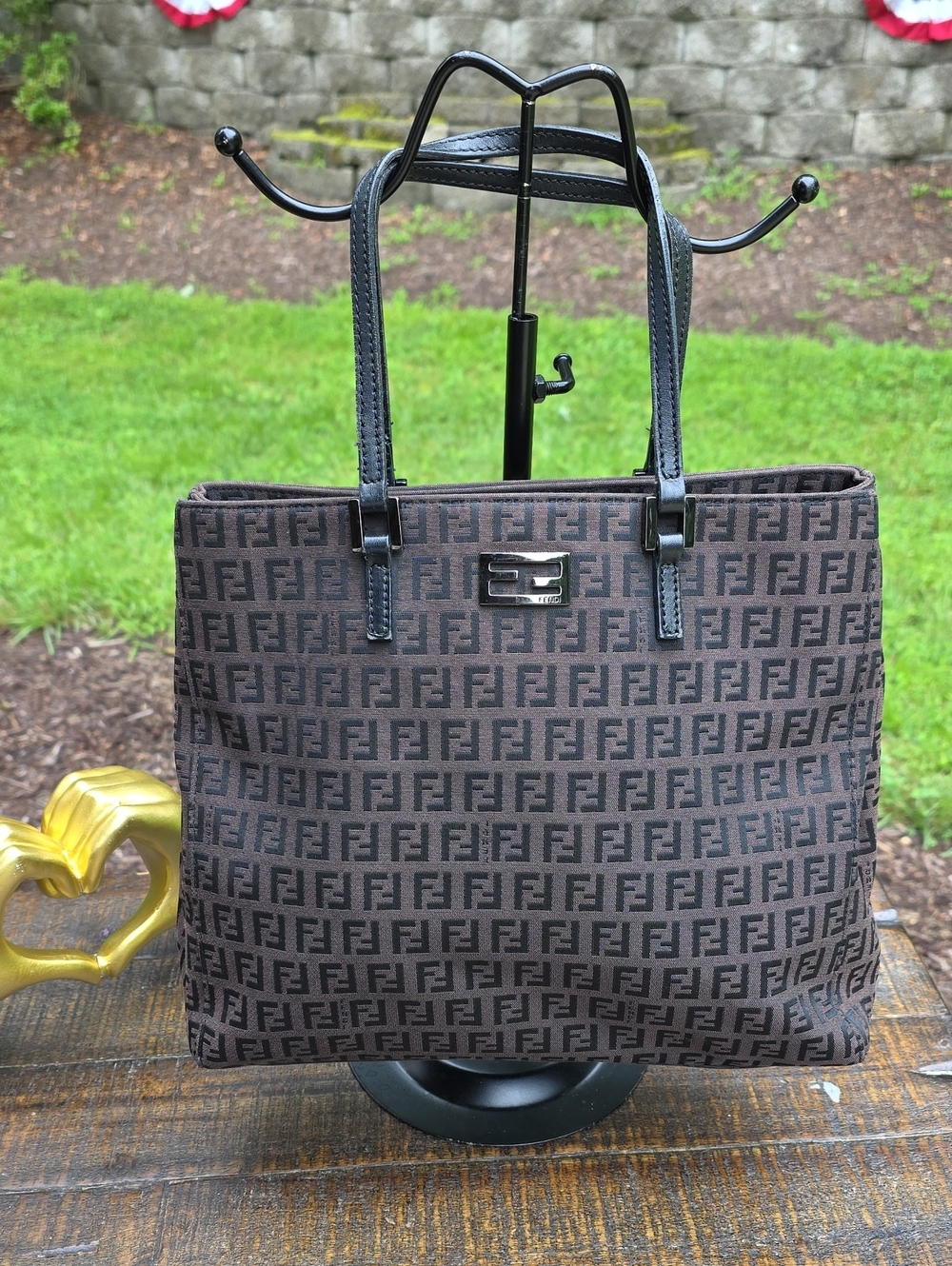 Fendi Zucco Zucchino FF Tote EUC